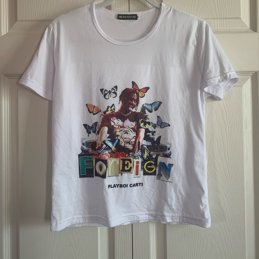 Crop top Playboy Carti graphic tee